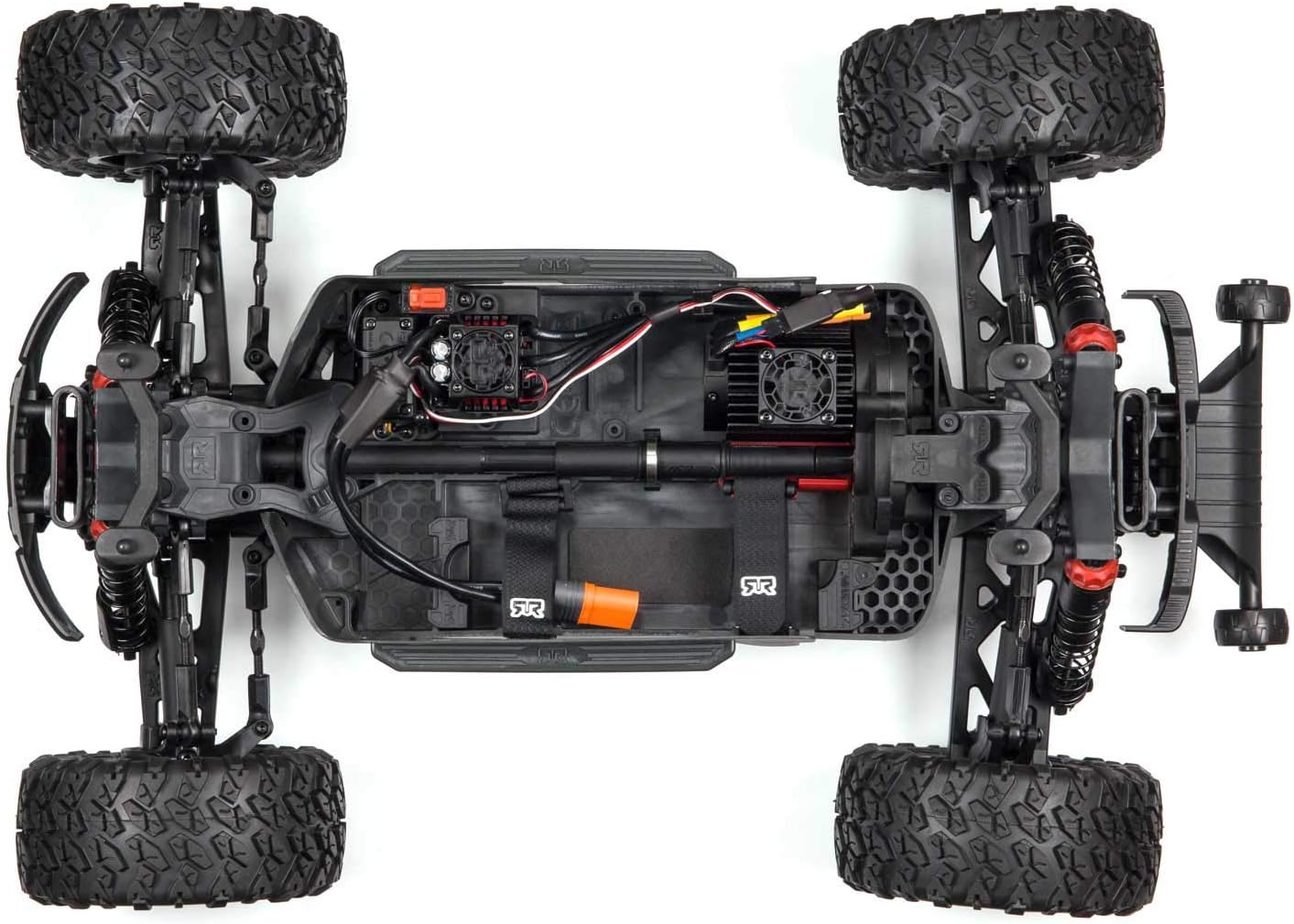 ARRMA 1/10 BIG ROCK 4X4 V3 3S BLX Brushless Monster RC Truck RTR (Transmitter and Receiver Included, Batteries and Charger Required), Black, ARA4312V3