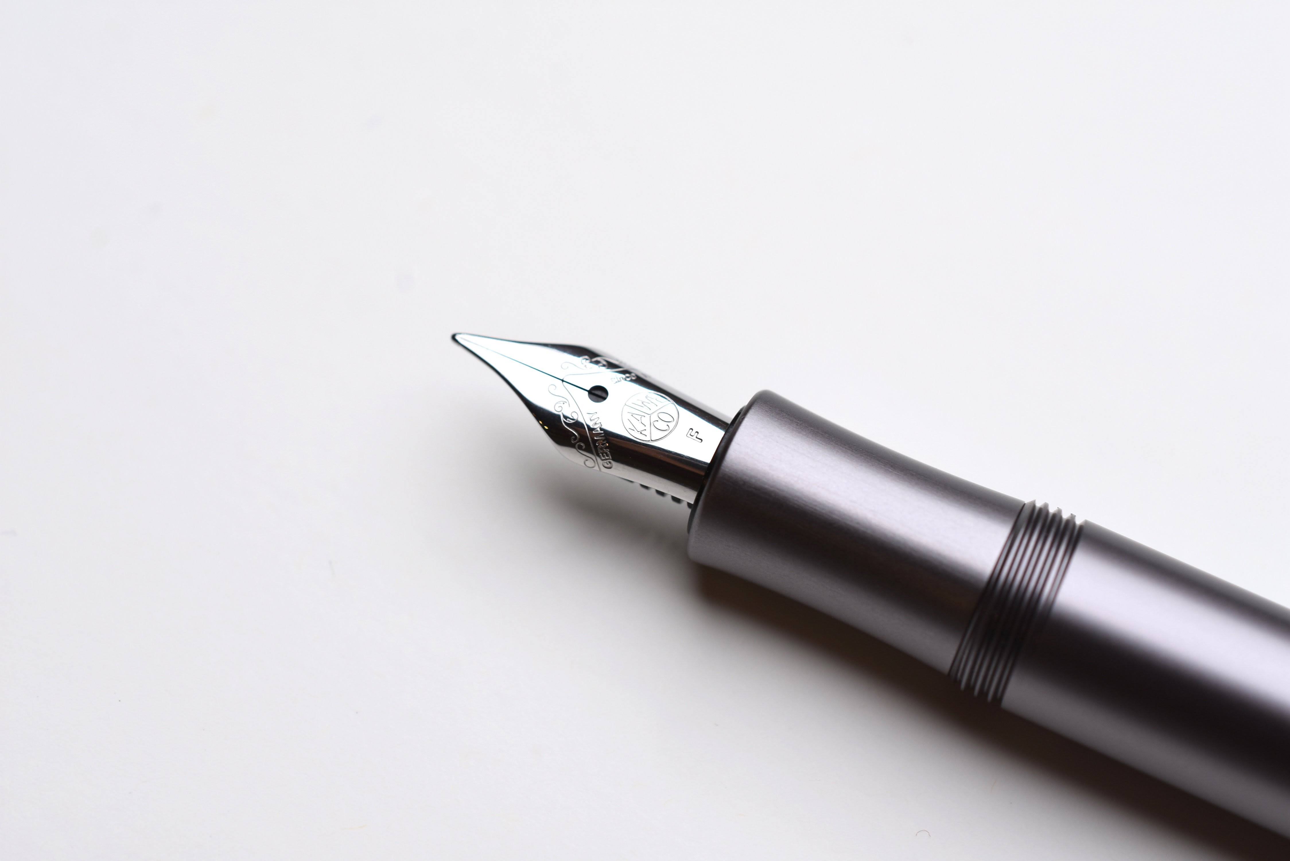 Kaweco Al Sport Fountain Pen - Grey Anthracite Double Broad