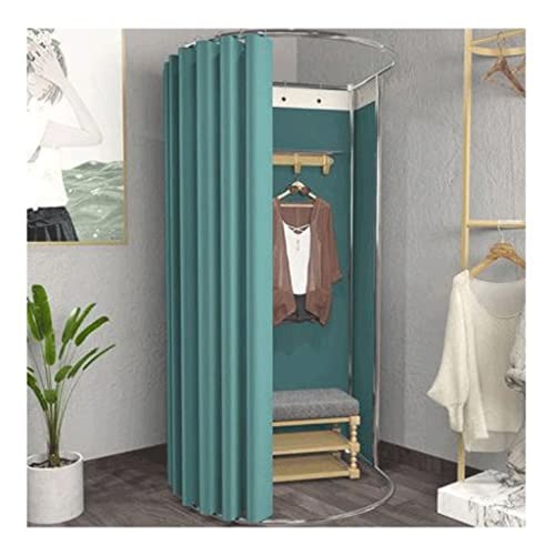 HIRNER Fashion Portable Dressing Room Simple Shade Movable Fitting Room for Clothing Stores Shopping Malls Offices DIY Temporary Locker Room Modern