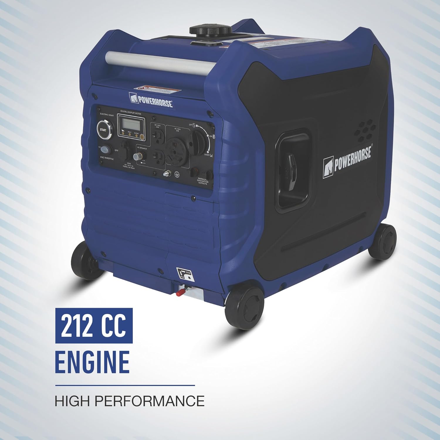 Powerhorse Inverter Generator - 4500 Surge Watts, 3500 Rated Watts, Electric Start, EPA and CARB Compliant, Model# LC4500i