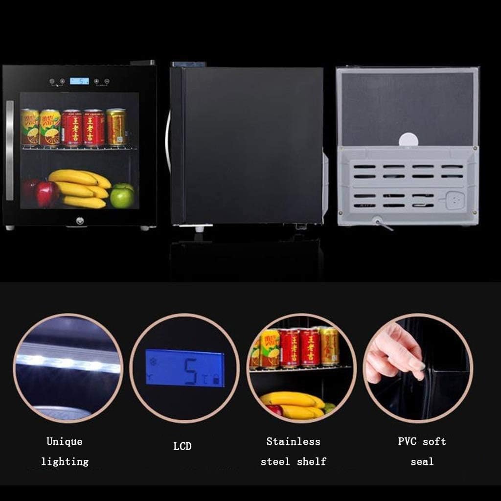 Wine Silent Wine Refrigerator - Freestanding Upright Bottle Storage Wine Cooler Black Refrigerator Wine Cooler Red Wine Thermostat Household Ice Bar Refrigerated Freezer Small