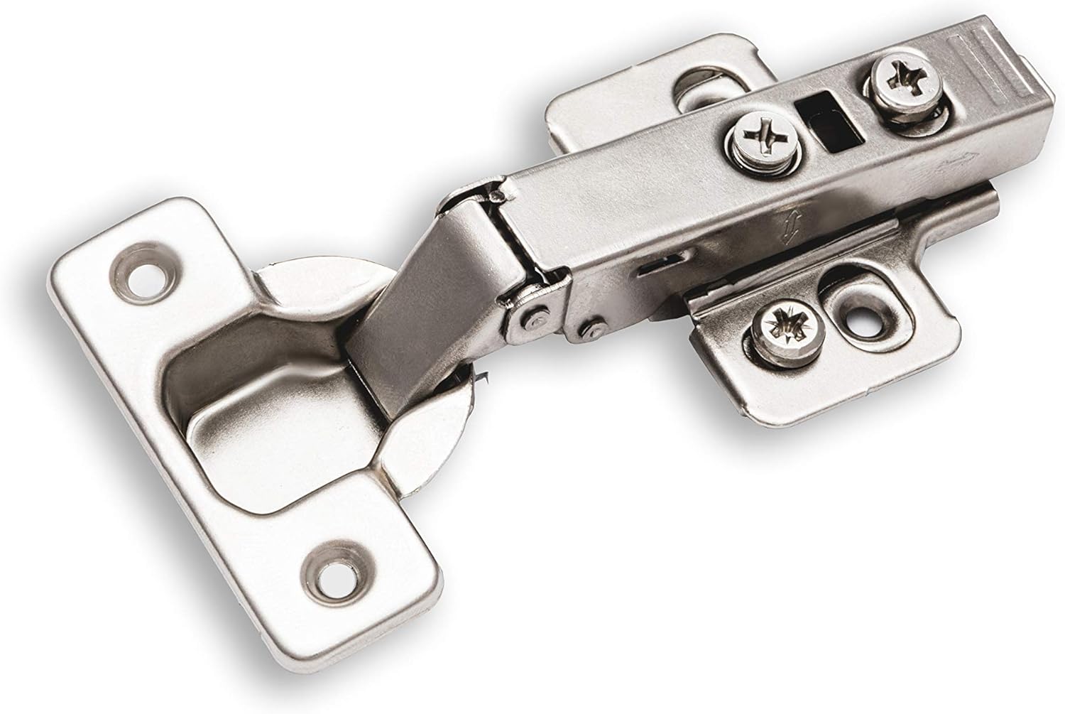 Berta (25 Pieces) Full Overlay Frameless Soft Closing European Hinges, 110 Degree 3D Adjustable Clip On Concealed Kitchen Cabinet Door Hinges with Screws
