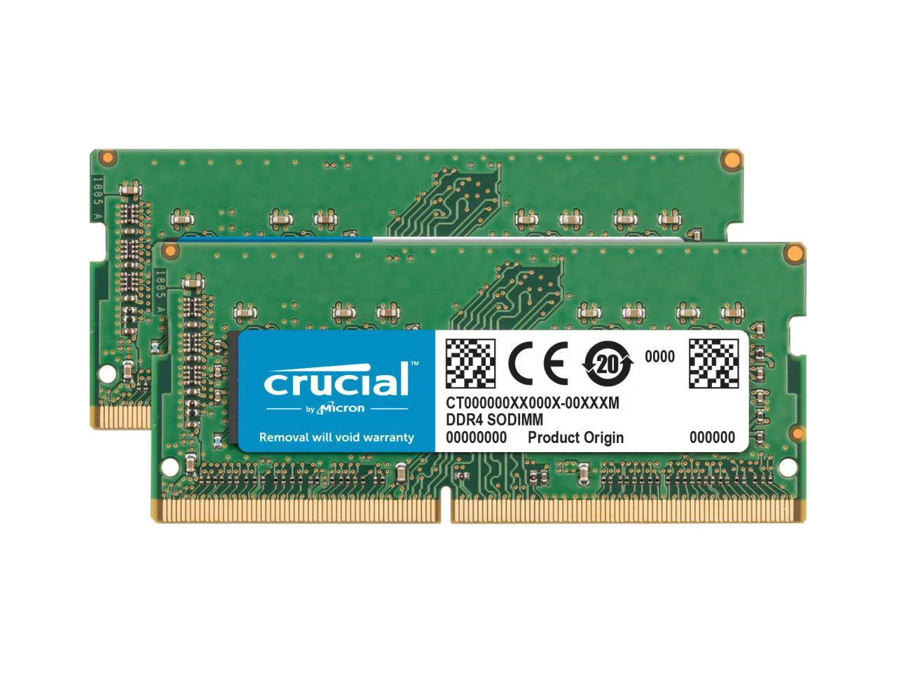 Crucial 64GB (2 x 32GB) DDR4 2666 (PC4 21300) Unbuffered Memory for Apple Model CT2K32G4S266M