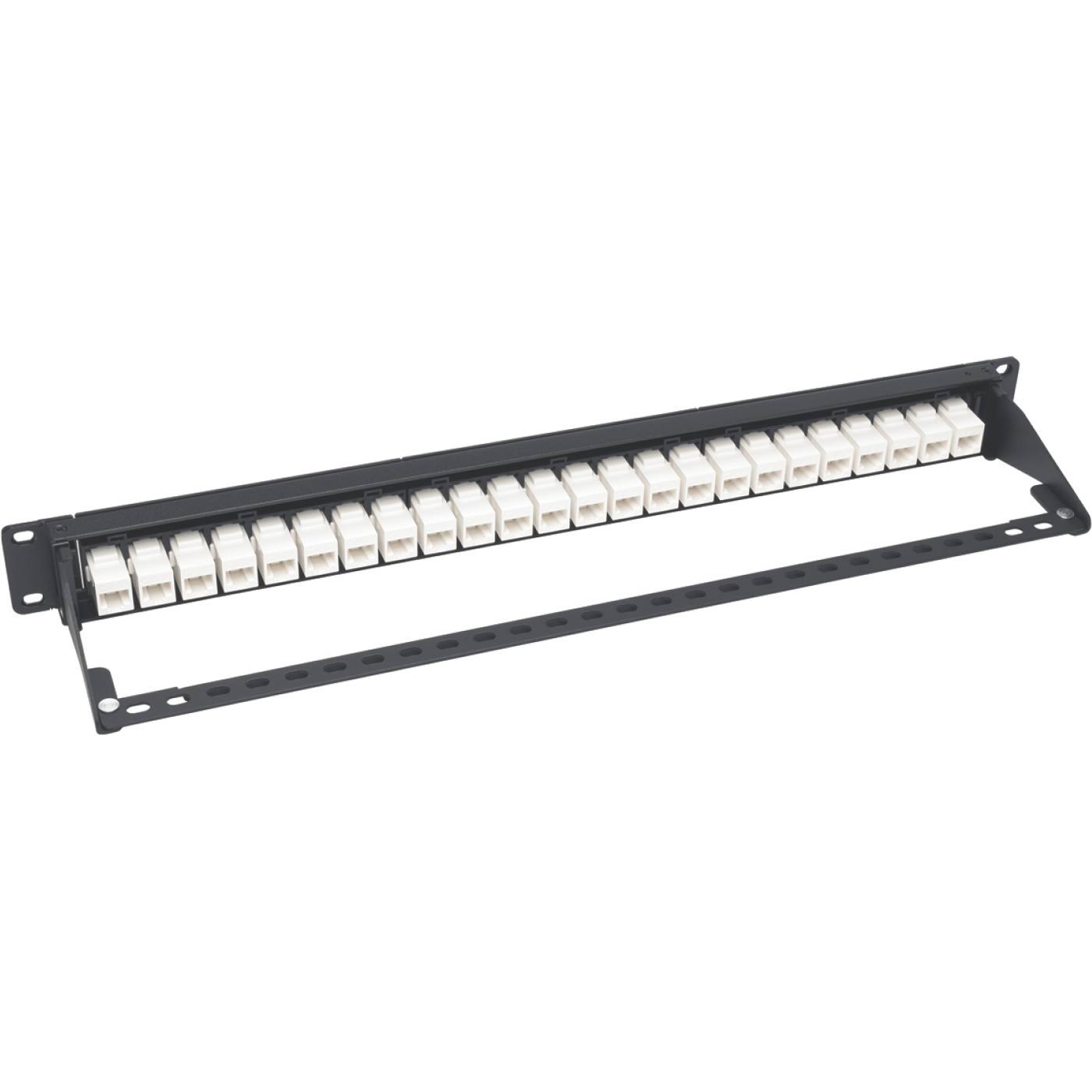 Tripp Lite 24-Port Cat6a Patch Panel Feedthrough Rackmount RJ45 Ethernet 1U Patch panel - CAT 6a - RJ-45 X 24 - 1U - 24 ports