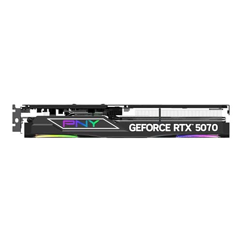 PNY NVIDIA GeForce RTX™ 5070 12GB ARGB Overclocked Triple Fan Graphics Card (DLSS 4, PCIe® 5.0, HDMI®/DP 2.1, 2.4-Slot, Epic-X™ RGB Lighting)