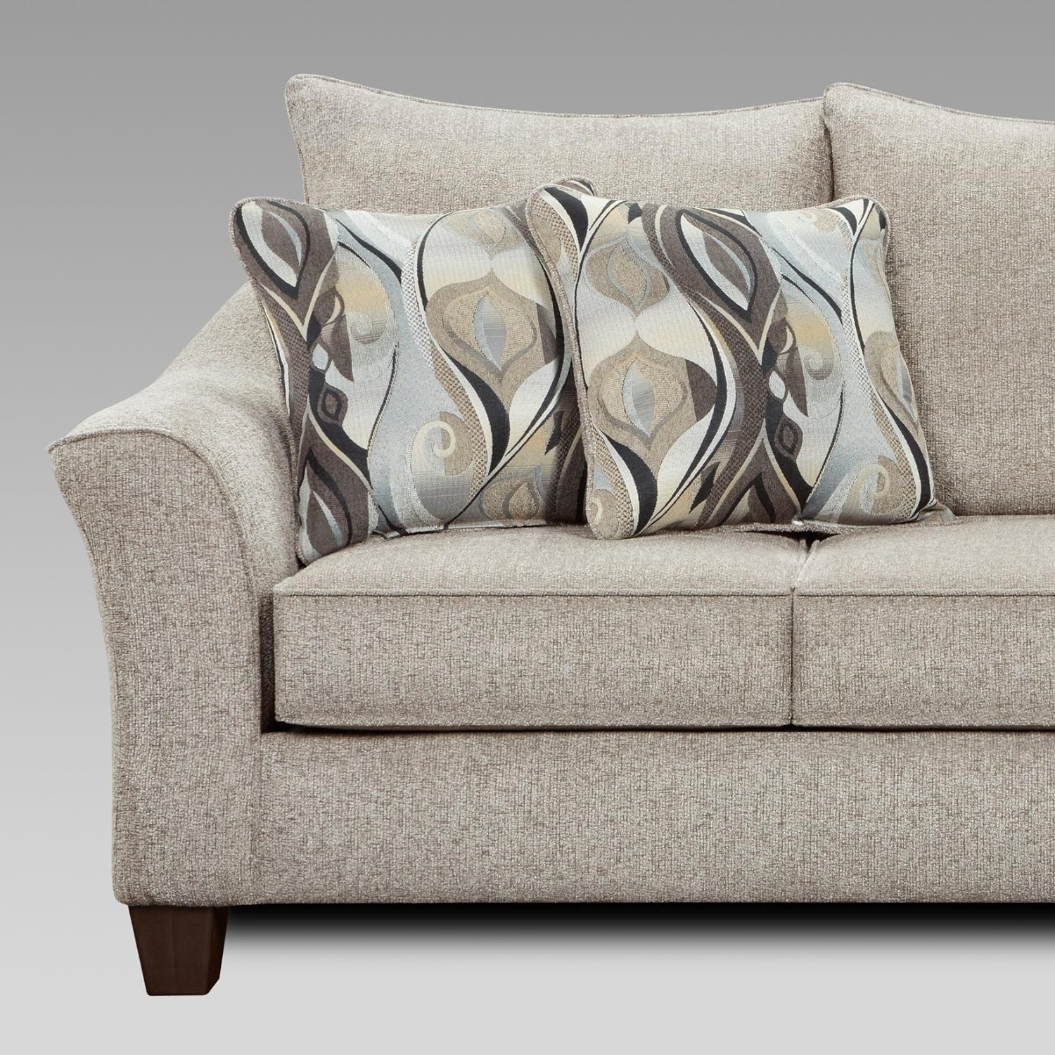 Roundhill Furniture Pillowback Loveseat