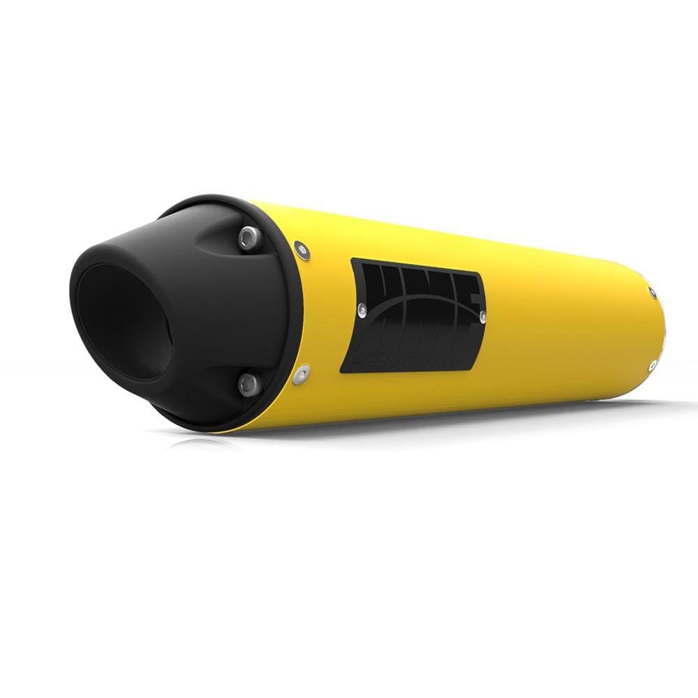 HMF Racing Yellow Performance Black Out Slip on Exhaust for Can Am Outlander 500/570/650/800/850 Max 13-20 End Cap- Euro-Black