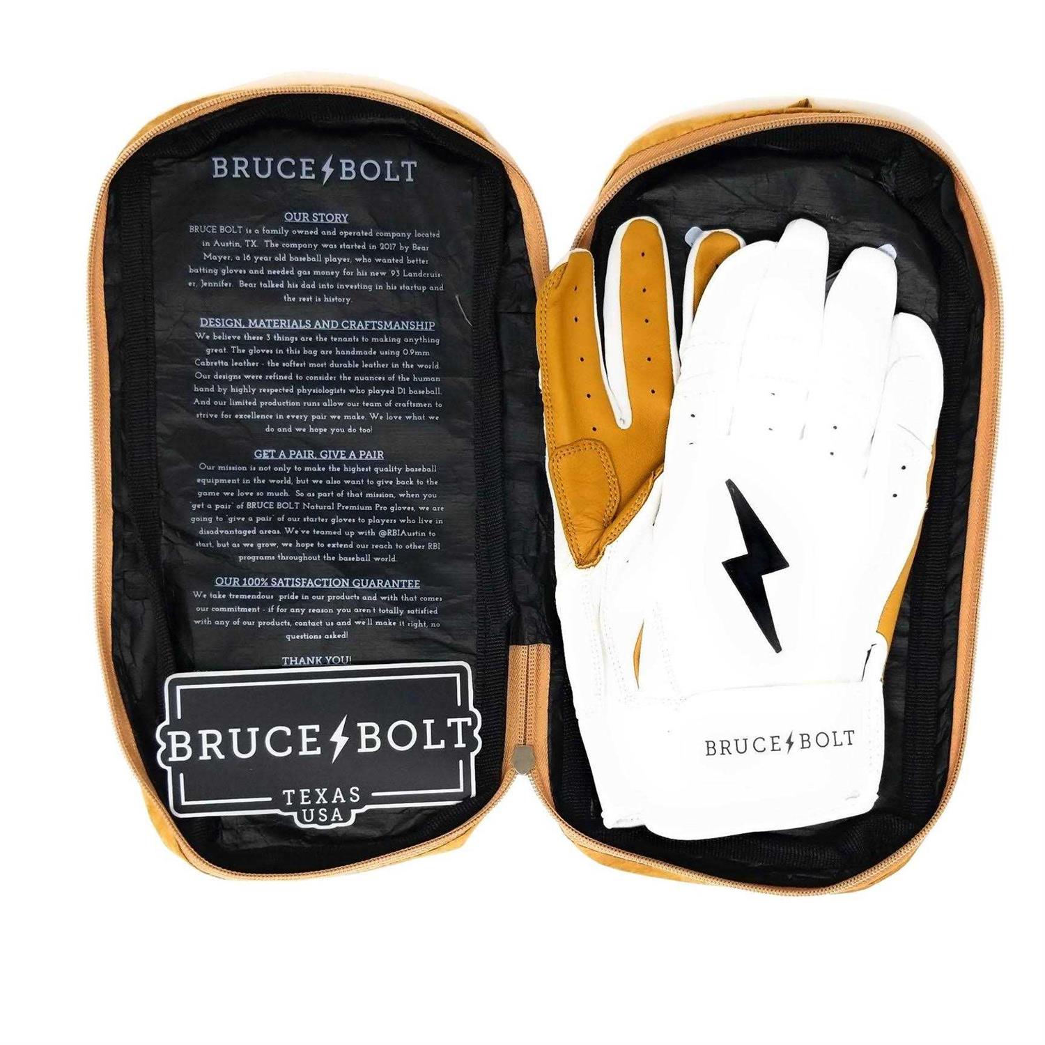 Bruce Bolt Batting Gloves Premium Pro Short Cuff - Sports Supplies Online Store
