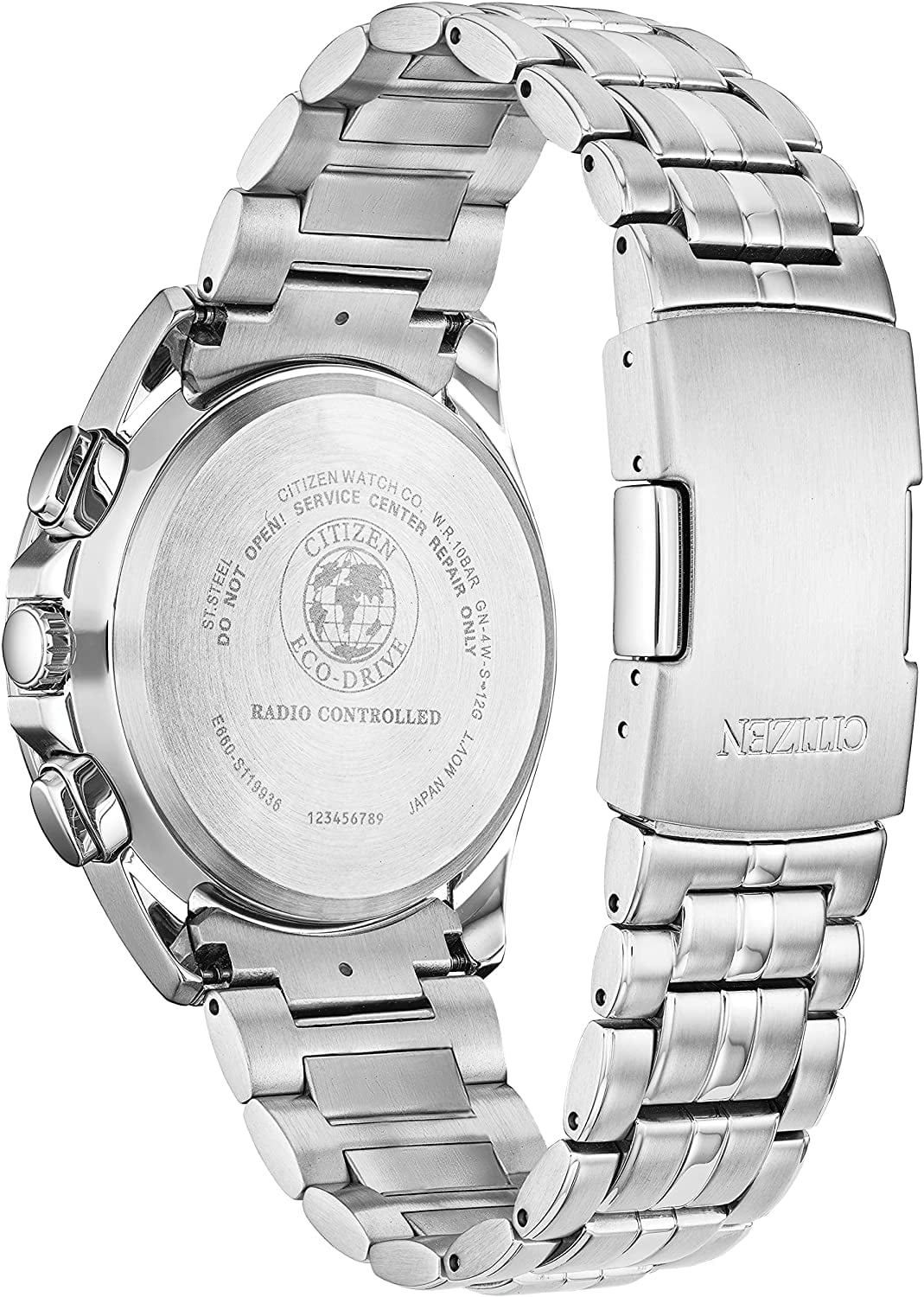Citizen Eco-Drive A-T World Chrono Men's Watch Stainless Steel