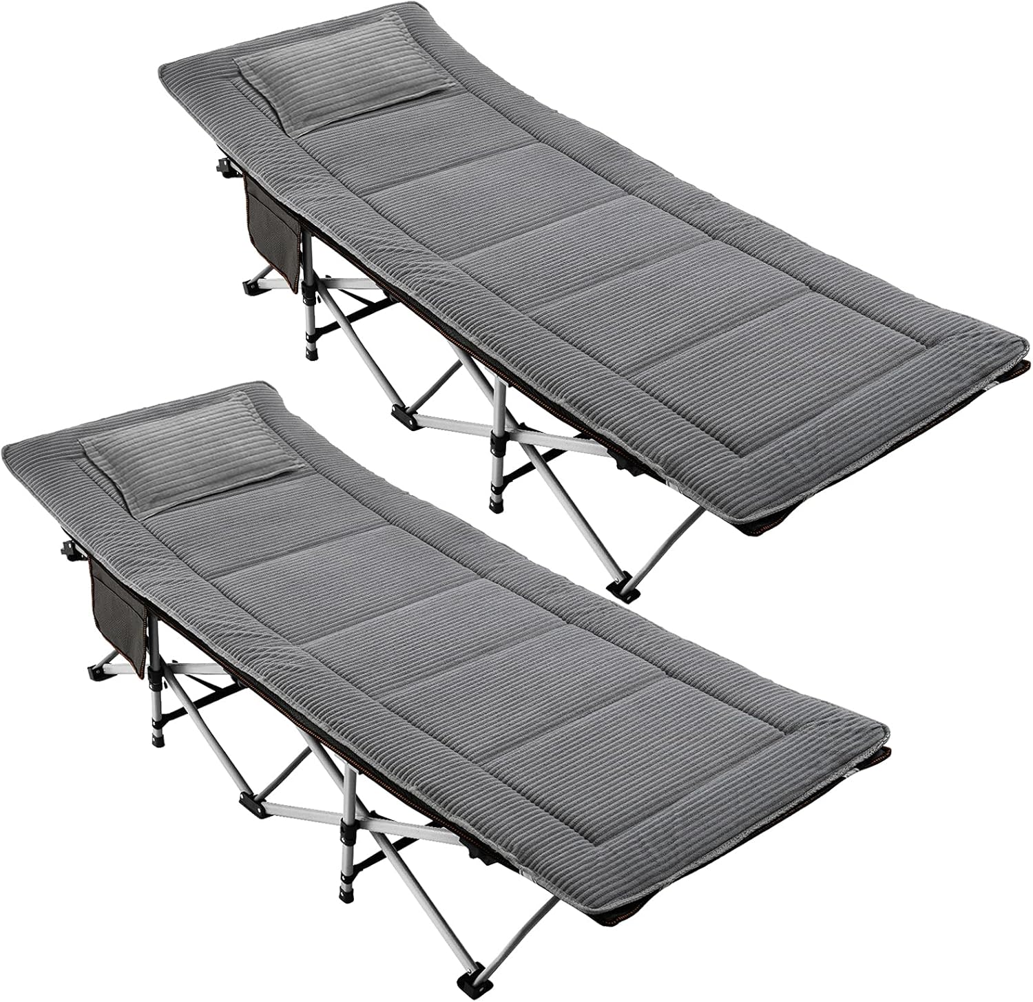 Folding Camping Cots for Adults Heavy Duty cot with Carry Bag, Portable Sleeping Bed for Camp Office Use Outdoor Cot Bed for Traveling