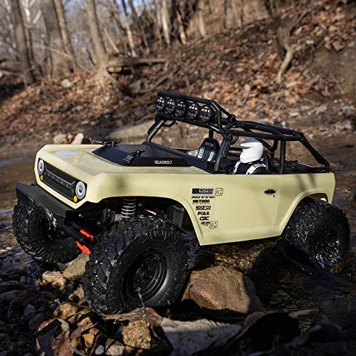 Axial RC Truck 1/10 SCX10 II Deadbolt 4WD Brushed RTR (Battery and Charger Not Included), Blue, AXI03025T1, Trucks Electric RTR 1/10 Off-Road, Unisex