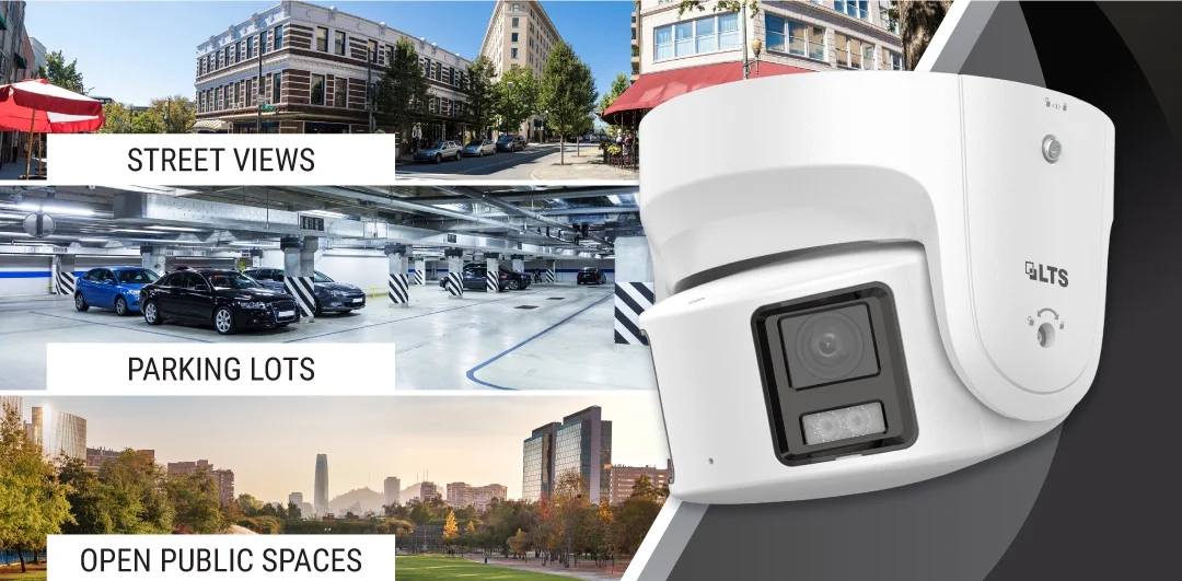 LTS CMIP3C8PW-SDL HD IP 8MP 180 Panoramic 4mm Full Color 247 WDR Turret Dome Camera LTCMIP3C8PW-SDL