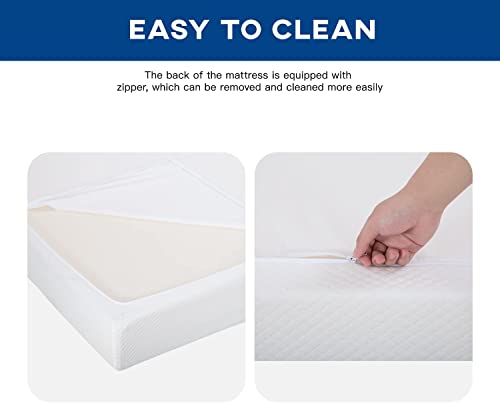 Queen Mattresses, 8 Inch Gel Memory Foam Mattress for Pressure Relief, Medium Firm Queen Mattress in a Box, CertiPUR-US Certified, Fiberglass Free, with Washable Cover