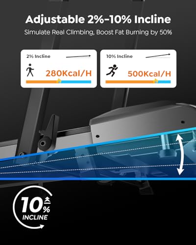 Walking Pad Treadmill with Incline, 2 in 1 Foldable Treadmills for Home Small Office, 300lbs Portable Compact Under Desk Treadmill with App, Remote Control and LED Display