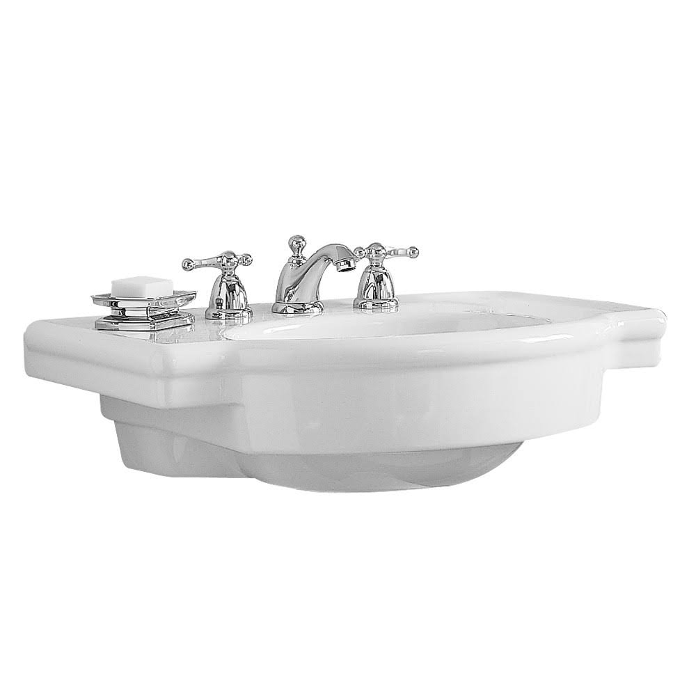 American Standard 0282.008.020 Retrospect Pedestal Console Sink Top with | White