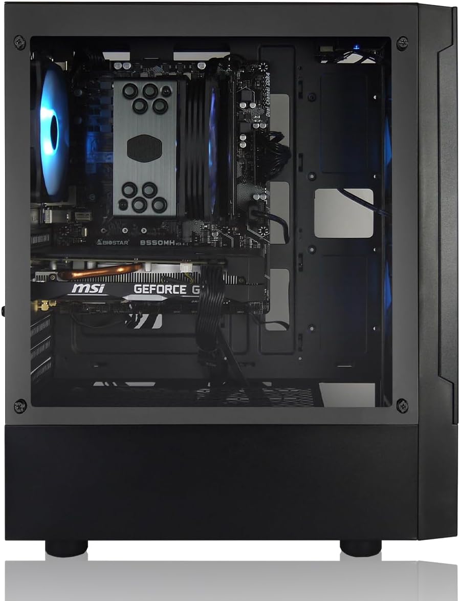AVGPC Max Gaming PC - AMD RYZEN 5 5600G 6-Core 4.4 GHz Max Boost, 16GB 3200Mhz DDR4, RTX 4060 8GB, 1TB M.2 NVME SSD, MAX Case, Windows 11, WiFi/AC