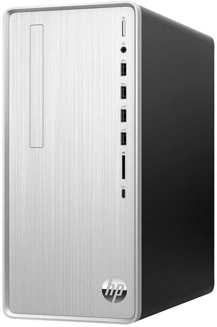 HP Pavilion Desktop, AMD 6-Cores Ryzen 5 5600G (Up to 4.4GHz), 16GB RAM, 1TB NVMe SSD + 1TB HDD, WiFi 6, 3-in-1 Media Card Reader, RJ45, USB-C, Bluetooth, Keyboard & Mouse, SPS HDMI, Win 11 Pro