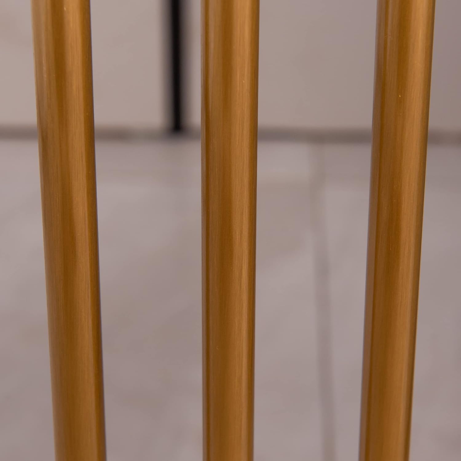 Slate,sintered Stone Round Side,end Table with Golden Stainless Steel Frame