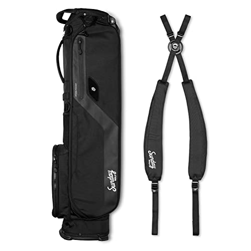 Sunday Golf El Camino Bag - Lightweight Sunday Golf Bag with Strap and Stand – Easy to Carry – Golf Stand Bag for The Driving Range, Par 3 and Standard Courses, 3.9 pounds