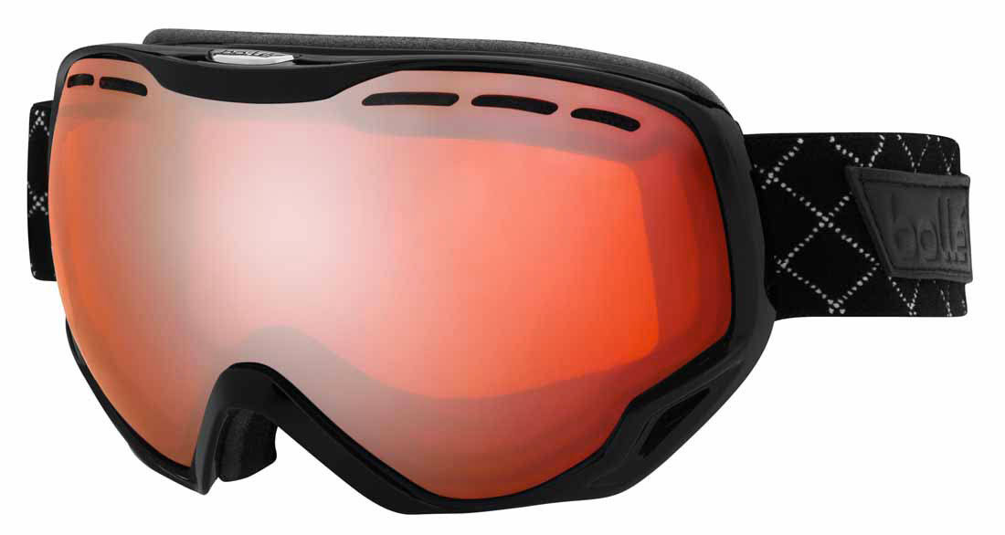Bolle Emperor OTG Ski/Snowboard Gogglesshiny Black Framevermillon Gun