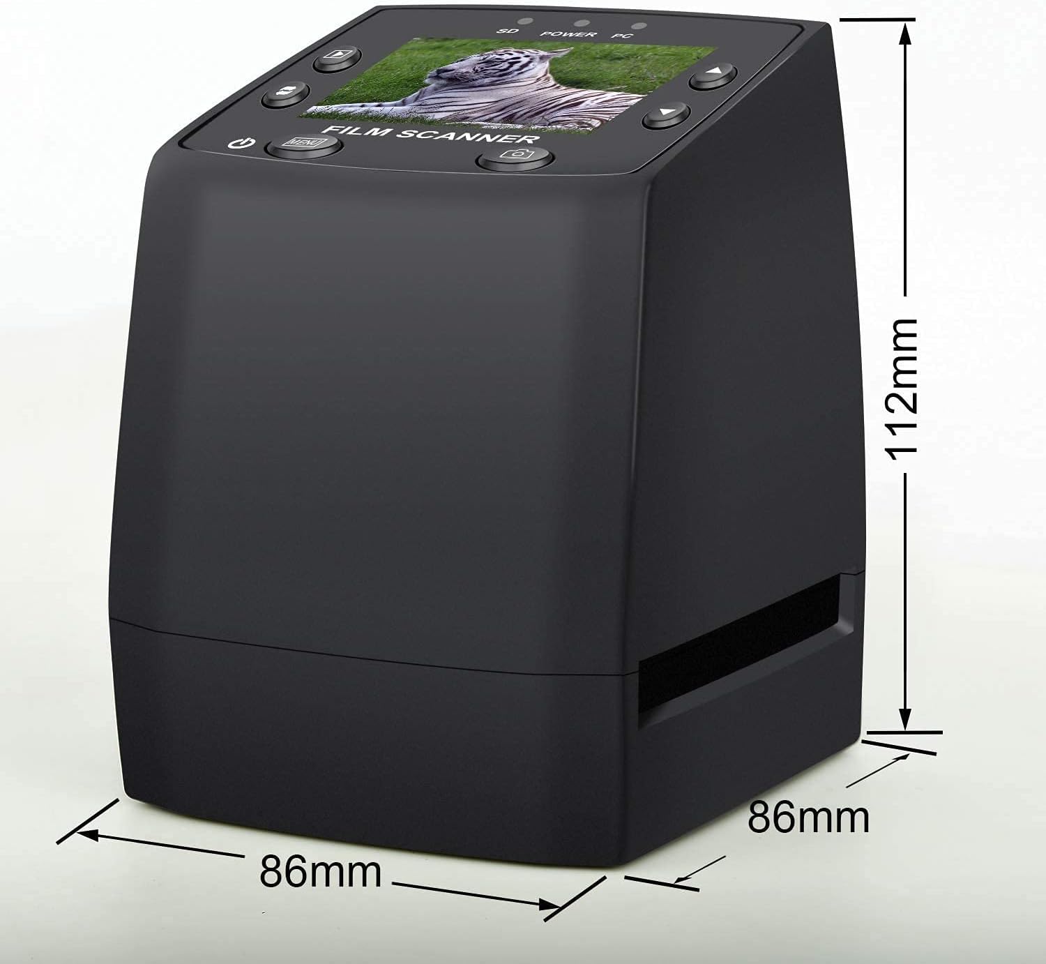 DIGITNOW! 135 Film Negative Scanner High Resolution Slide Viewer,Convert 35mm Film &Slide to Digital JPEG Save into SD Card, with Slide Mounts Feeder No Computer/Software Required Pack of 2