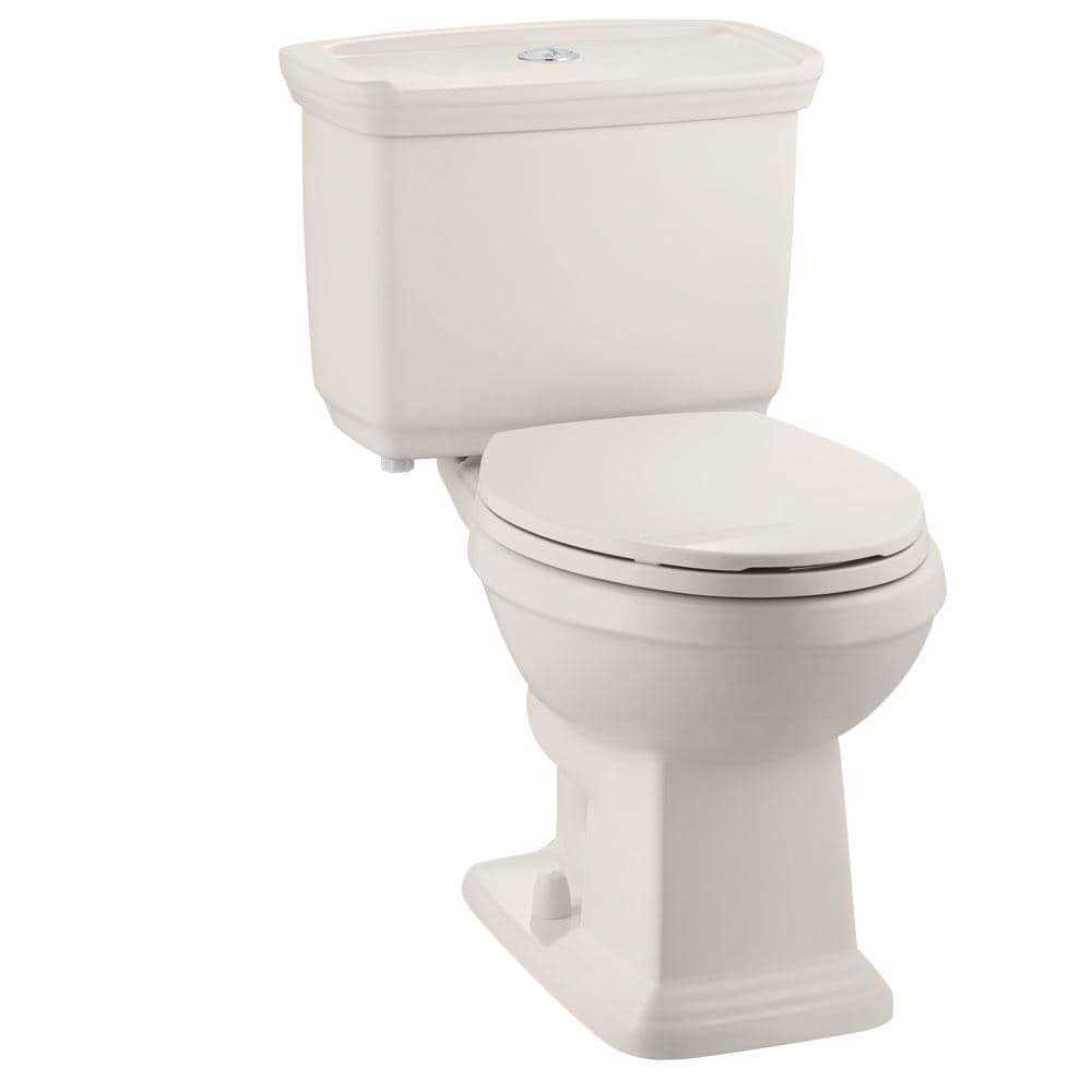 Glacier Bay 2-piece 1.0 GPF/1.28 GPF High Efficiency Dual Flush Elongated Toilet