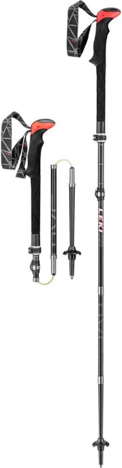 Leki Micro Vario Carbon Trekking Poles - Pair Black