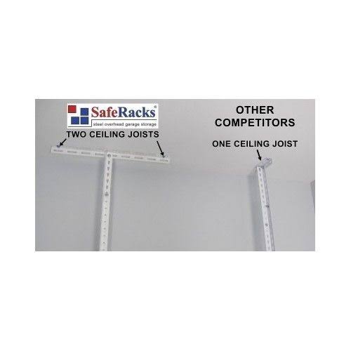 SafeRacks 4&x8& Overhead Garage Storage Rack