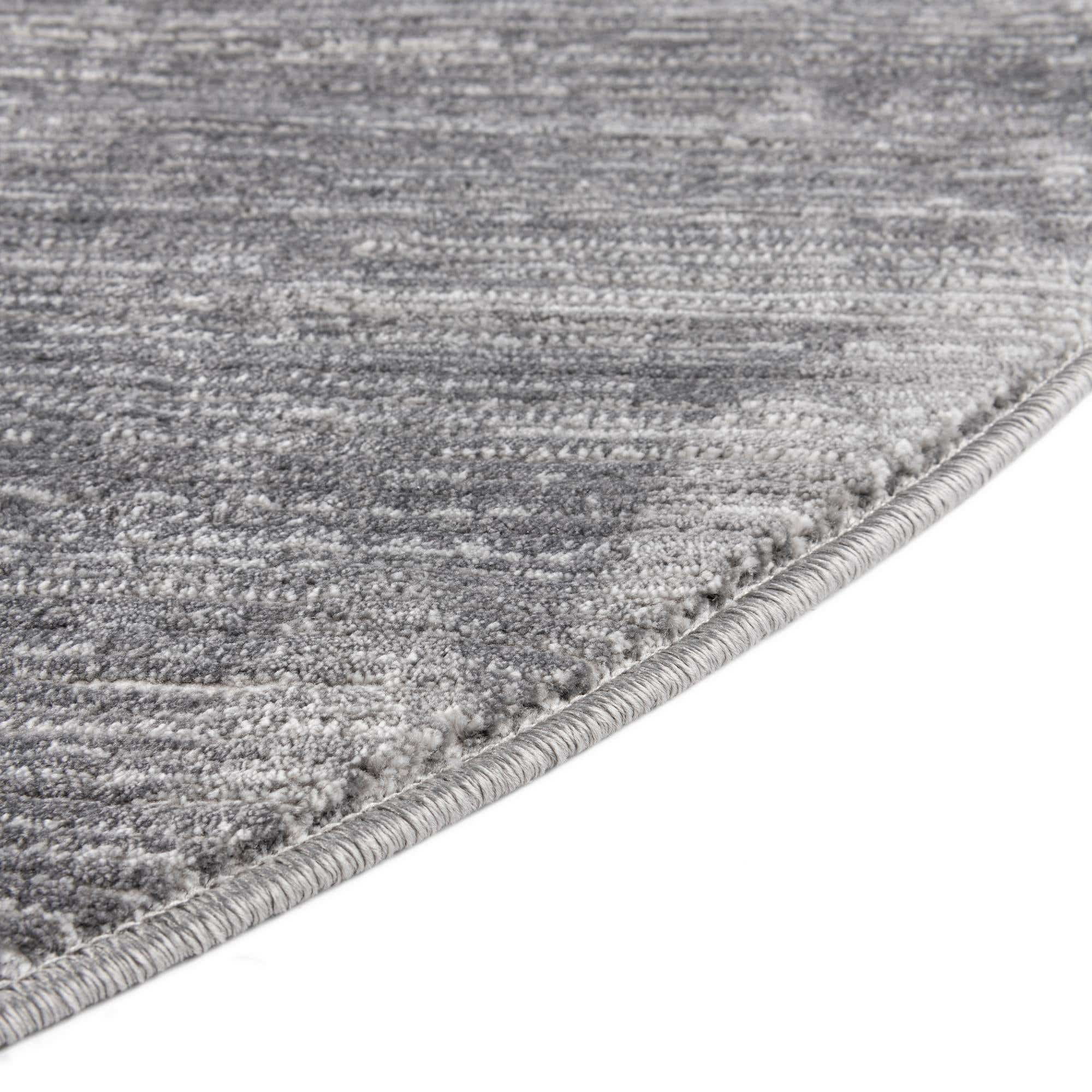 Rugs.com Finsbury Collection Rug – 5' 3 x 8' Oval Gray Medium Rug Perfect For Living Rooms, Large Dining Rooms, Open Floorplans