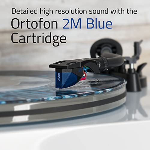 Fluance RT85 Reference High Fidelity Vinyl Turntable Record Player with Ortofon 2M Blue Cartridge, Acrylic Platter, Speed Control Motor, High Mass MDF Wood Plinth, Vibration Isolation Feet - Bamboo