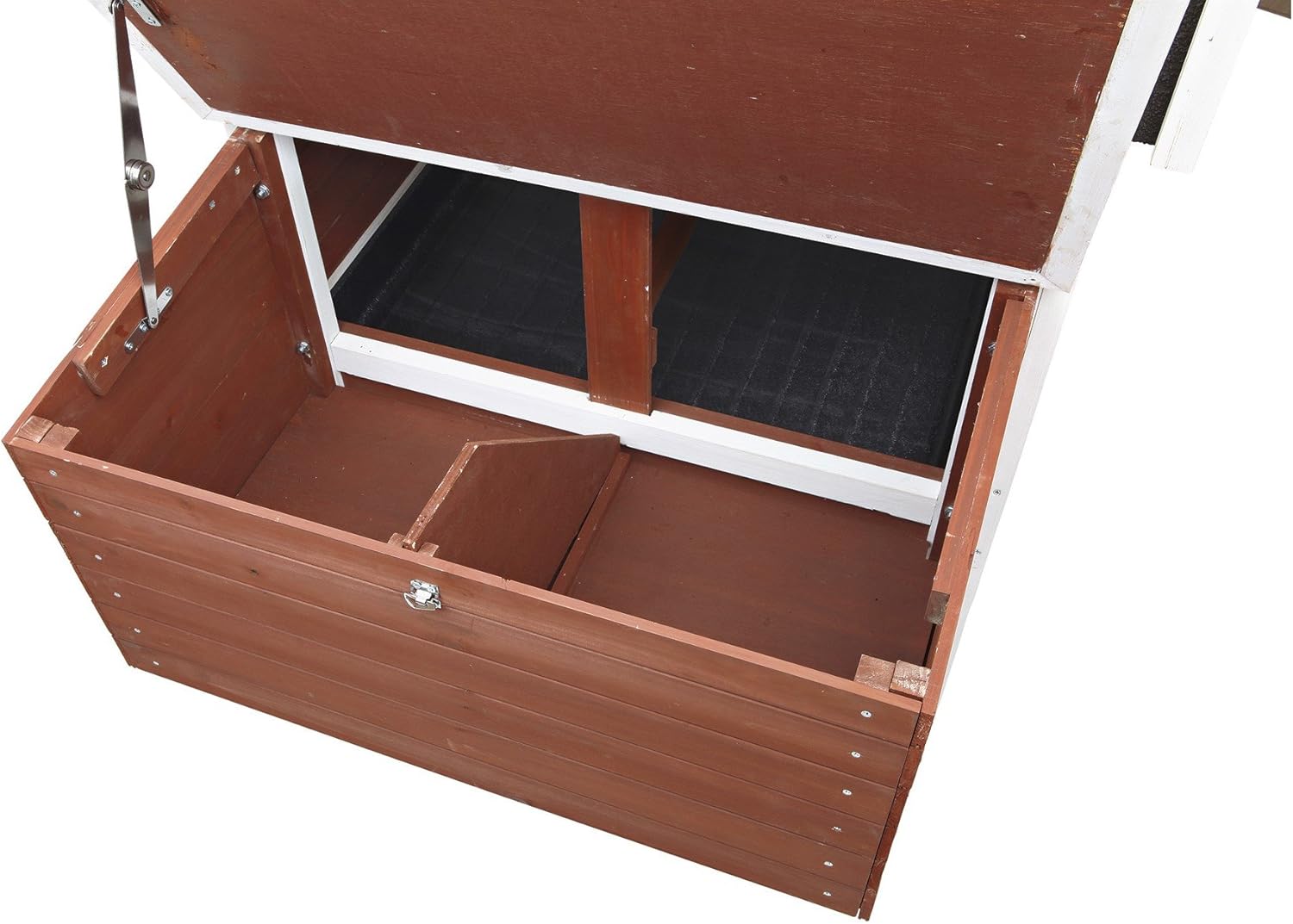TRIXIE Natura 72-in Enclosed Outdoor Chicken Coop with a Run and Nesting Box