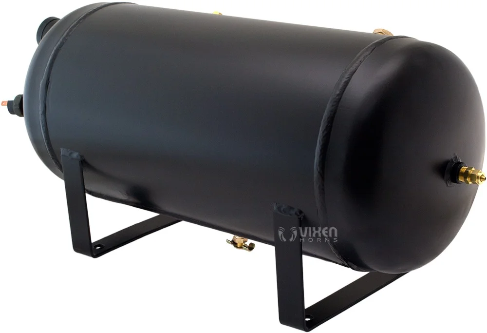 Vixen Horns Train Horn Kit for Trucks/Car/Semi. Complete Onboard System- 200psi Air Compressor, 5 Gallon Tank, 2 Trumpets. Super Loud dB. Fits Vehicles like Pickup/Jeep/RV/SUV 12v VXO8350/11642