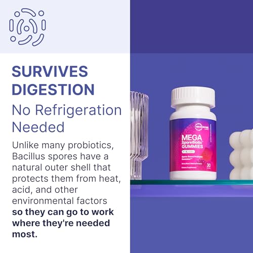 Microbiome Labs MegaSporeBiotic Probiotics for Digestive Health - Mens & Womens Probiotic Nutritional Supplements with Spore Based Bacillus Coagulans & Bacillus Subtilis for Gut Health (180 Capsules)
