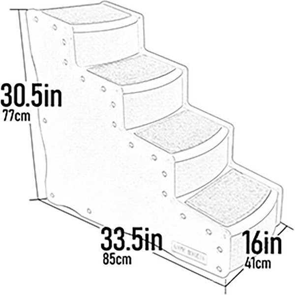 Easy Step IV Deluxe Soft Pet Stairs Pet Gear - Pet Supplies online store