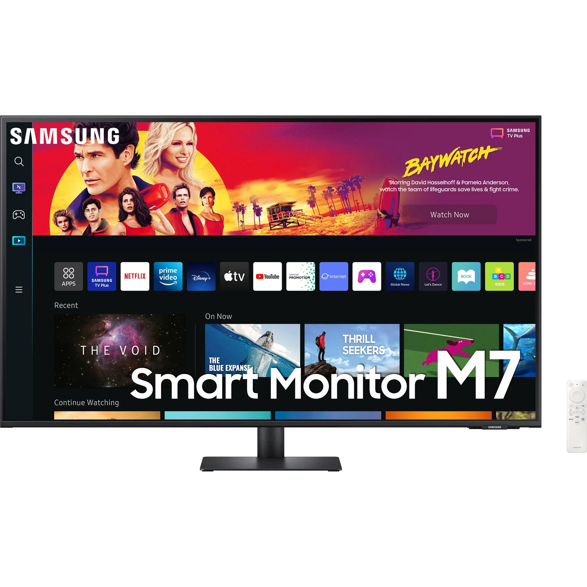 SAMSUNG 43" Class M70B UHD USB-C Smart Monitor and Streaming TV - LS43BM702UNXZA