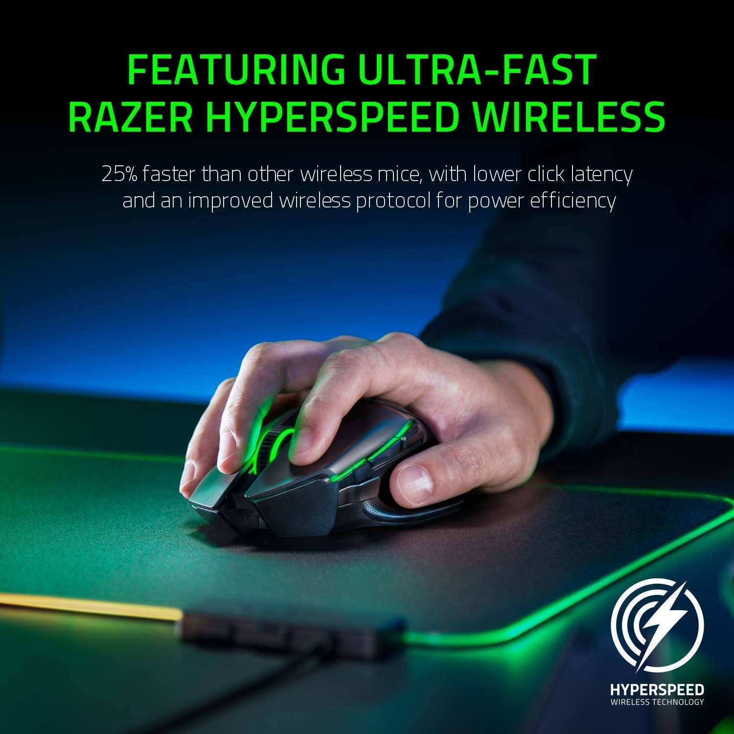 Razer - Basilisk Ultimate Wireless Optical Gaming Mouse - Black