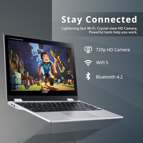 Acer Chromebook 314, Intel Celeron N4000, 14" HD Touch Display, 4GB LPDDR4, 64GB eMMC, Gigabit WiFi, Google Chrome, CB314-1HT-C7C0