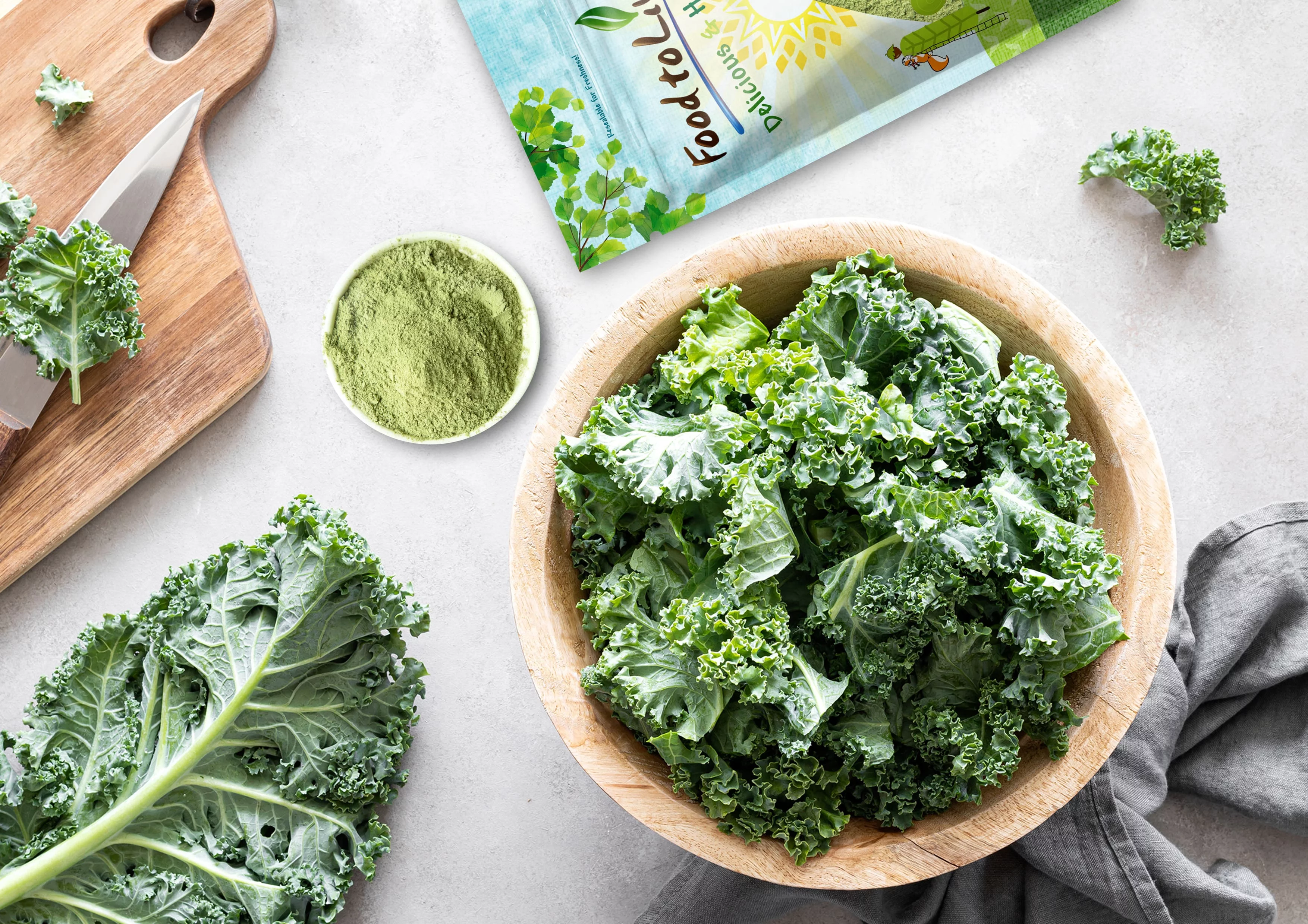 Organic Kale Powder, 14 Pounds — Non-GMO, Kosher, Raw, Vegan — by Food to Live