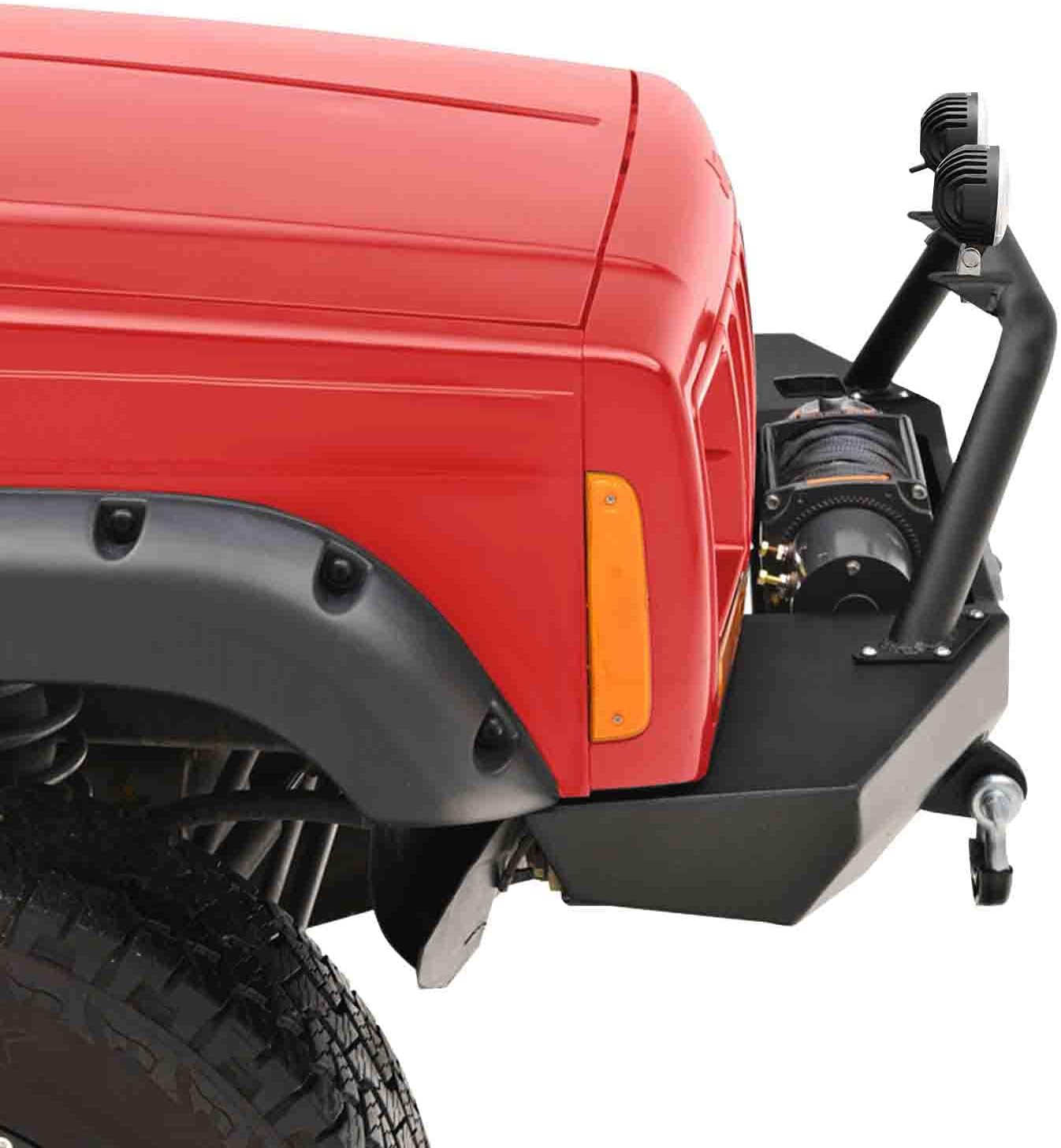 KML Offroad Front Bumper W/Winch Plate Fit for 84-01 Cherokee XJ