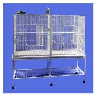 A E Double Flight Cage with Divider - Pet Supplies online store