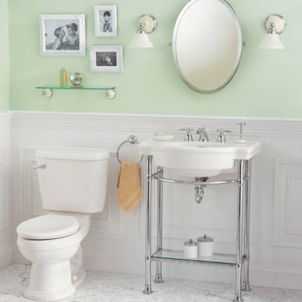 American Standard 0282.008.020 Retrospect Pedestal Console Sink Top with | White