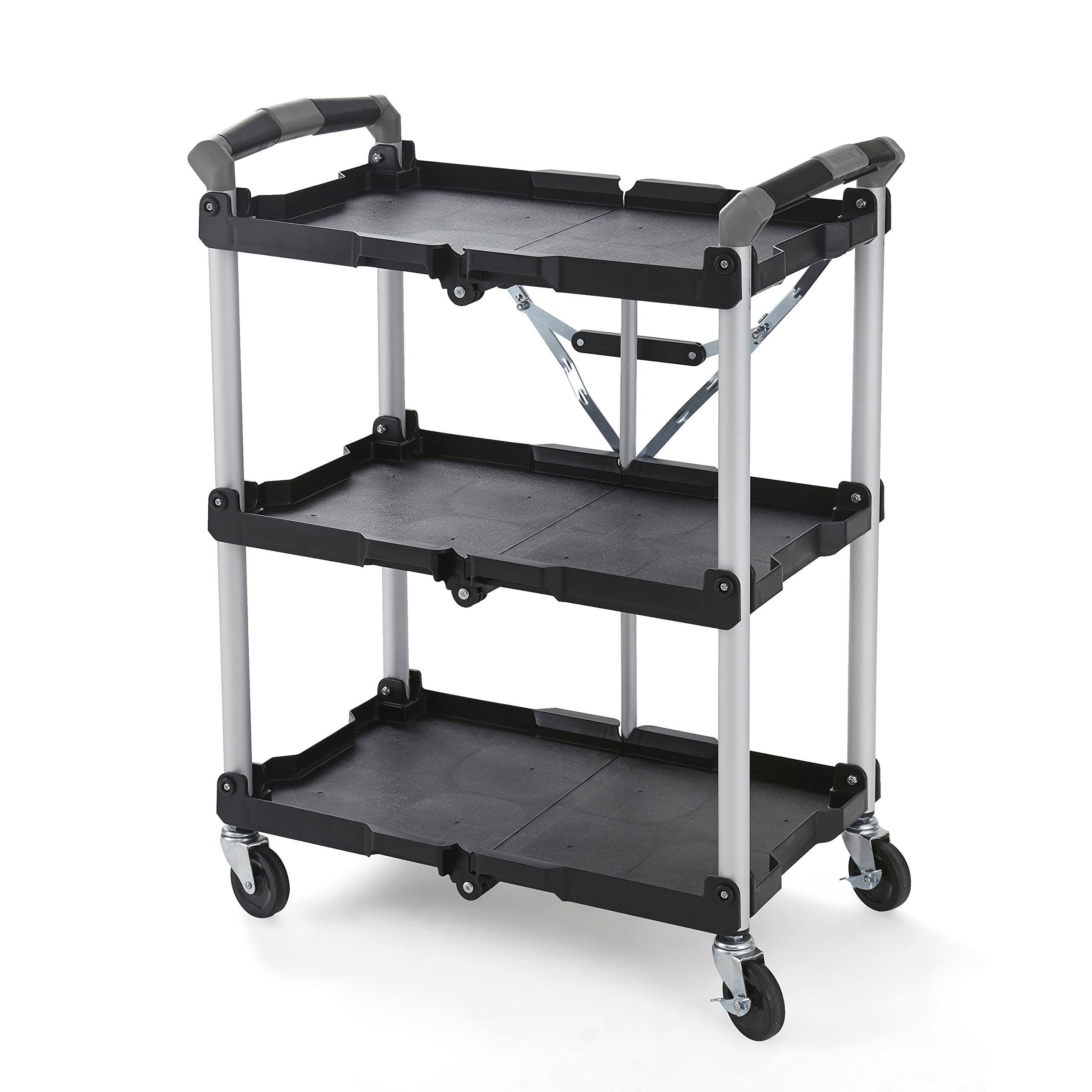 Olympia Tools 85-188 Pack N Roll Collapsible Storage Service Cart with Wheels by VM Express