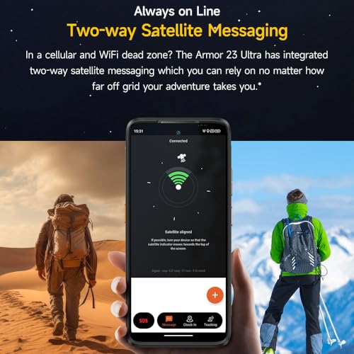 Ulefone Armor 23 Ultra 5G Rugged Smartphone Unlocked,Dimensity 8020 24GB+512GB Android 13 Cell Phone, 50MP+50MP Camera, 6.78" FHD+,5280mAh 120W Charging, Satelite Supported Rugged Phone…