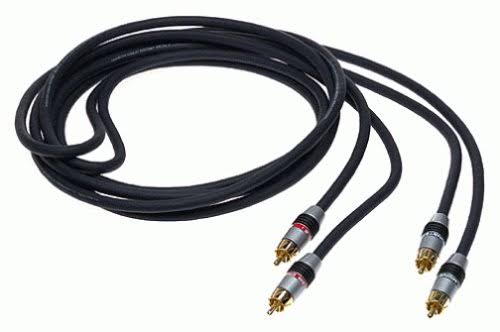 Monster Cable Interlink 400 MKII Advanced Bandwidth Balanced - Audio cable - Black - 6.6 ft - M RCA to M RCA