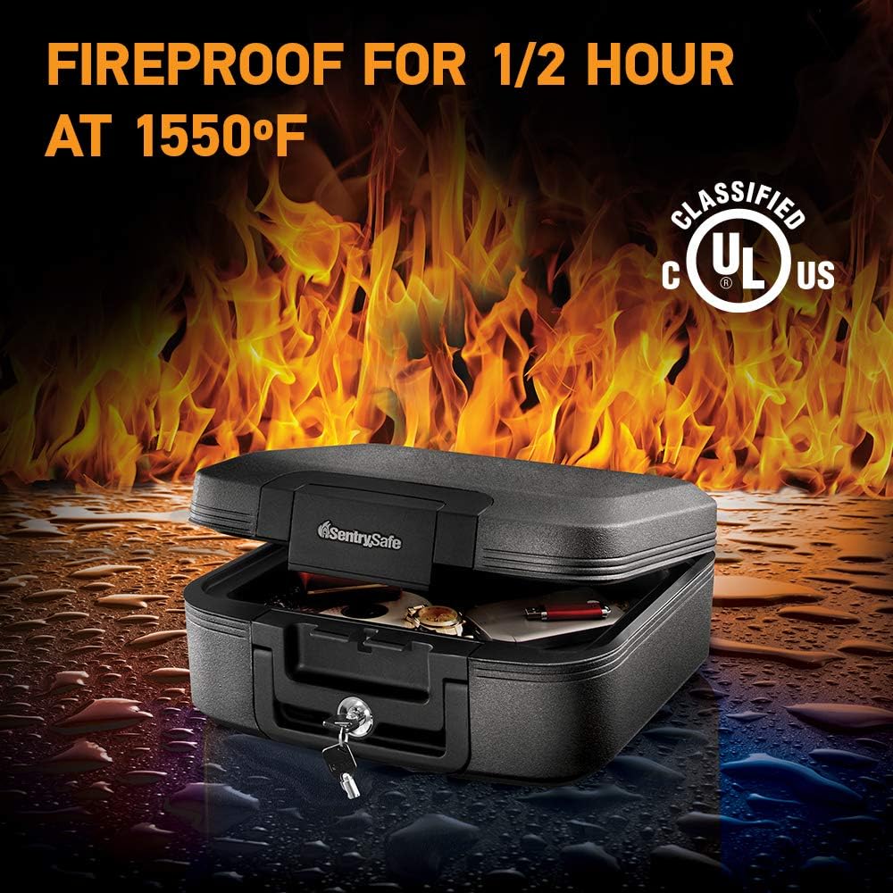 SentrySafe Fireproof and Waterproof Document Safes with Key Lock
