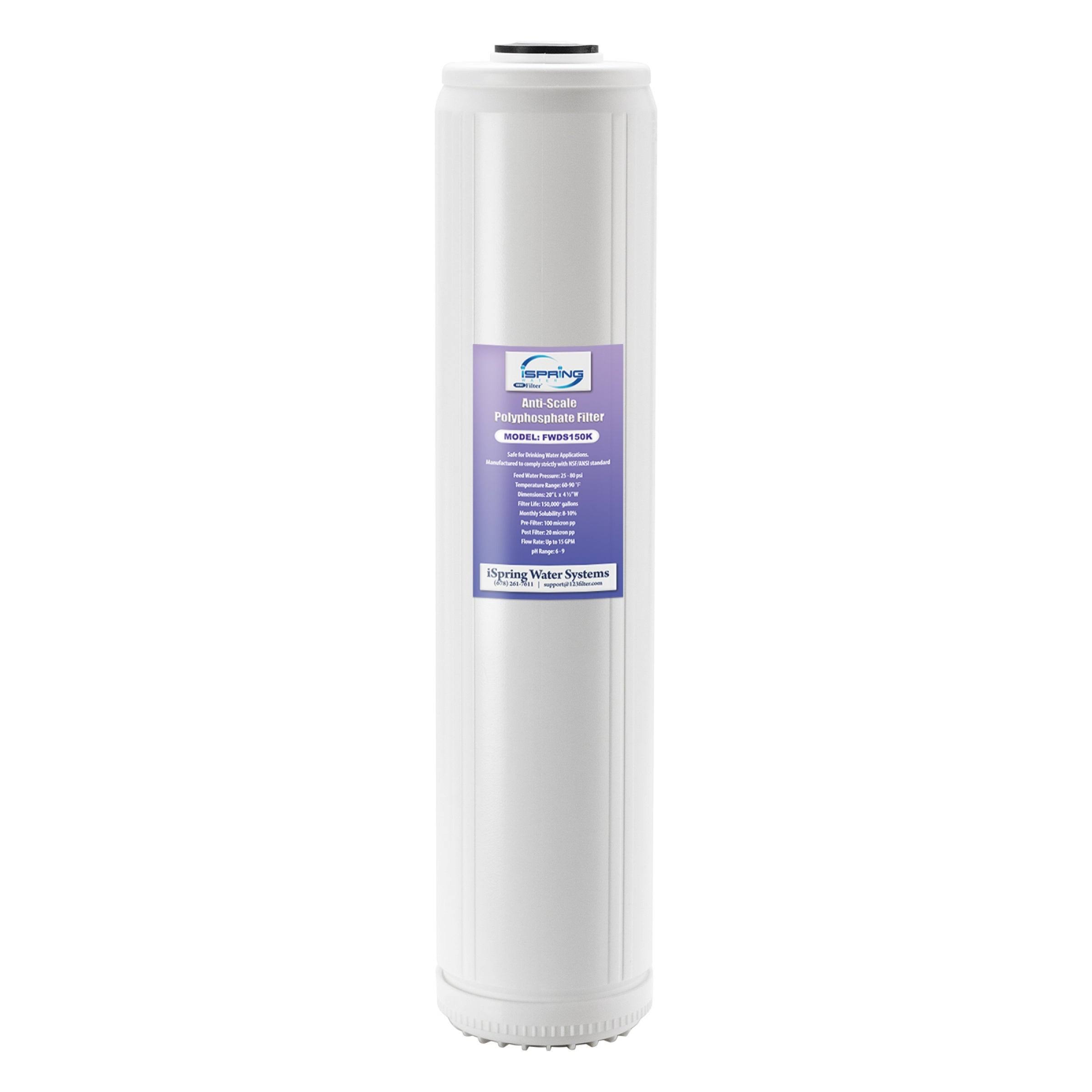 iSpring FWDS150K Anti Scale Water Filter Replacement Cartridges, 20” x 4.5”, 20x22