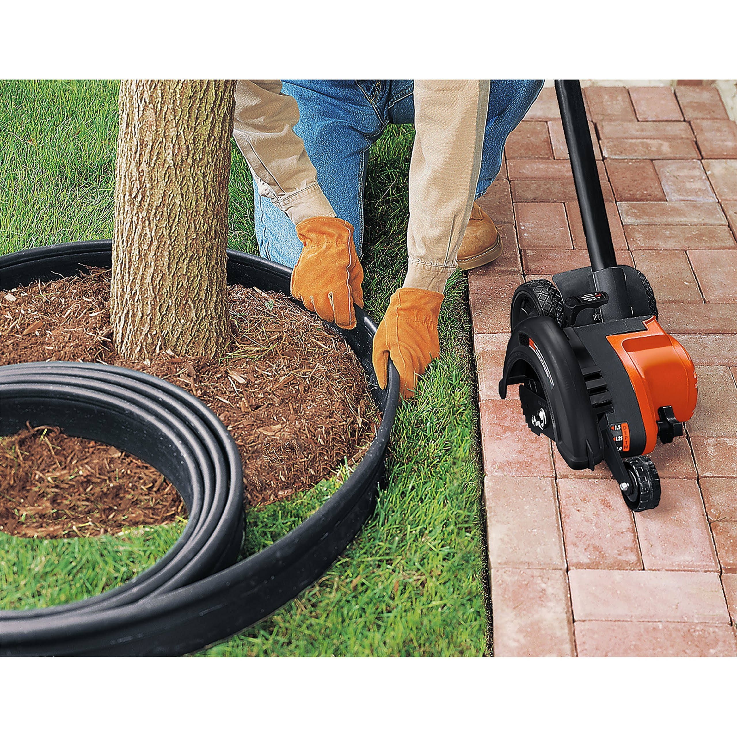 Black+decker 12 Amp 2-in-1 Landscape Edger and Trencher, (LE760FF)