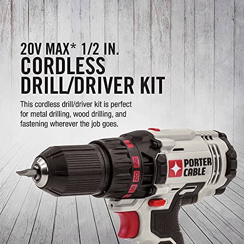 Porter-Cable PCC601LA 20V Max Lithium 1/2x22 Drill/Driver