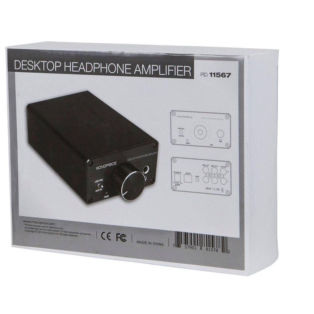 Monoprice 11567 Desktop Headphone Amplifier