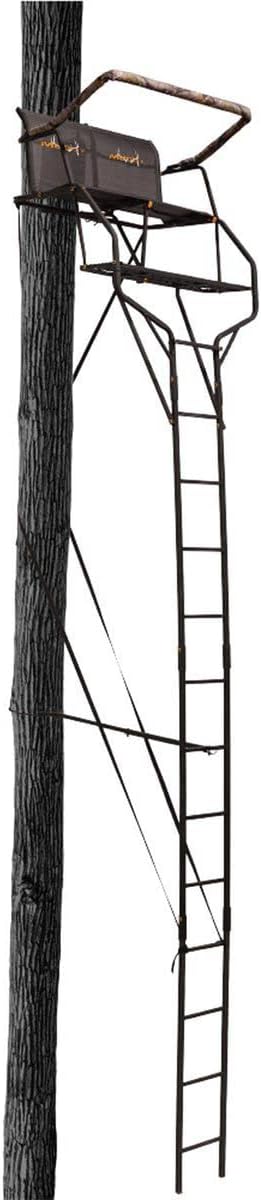 Muddy Hunting Climbing Outdoors Heavy-Duty Double Droptine 2-Person 18" Ladderstand Treestand